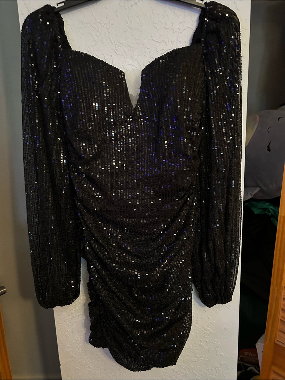 Amazon Black Sequin Mini Dress